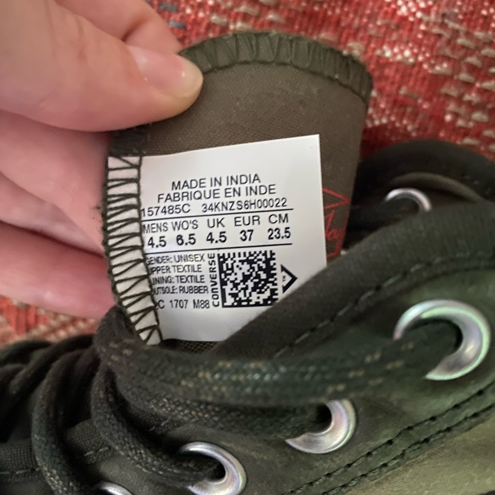 Converse size 6.5 Olive Sequoia - Picture 6 of 8